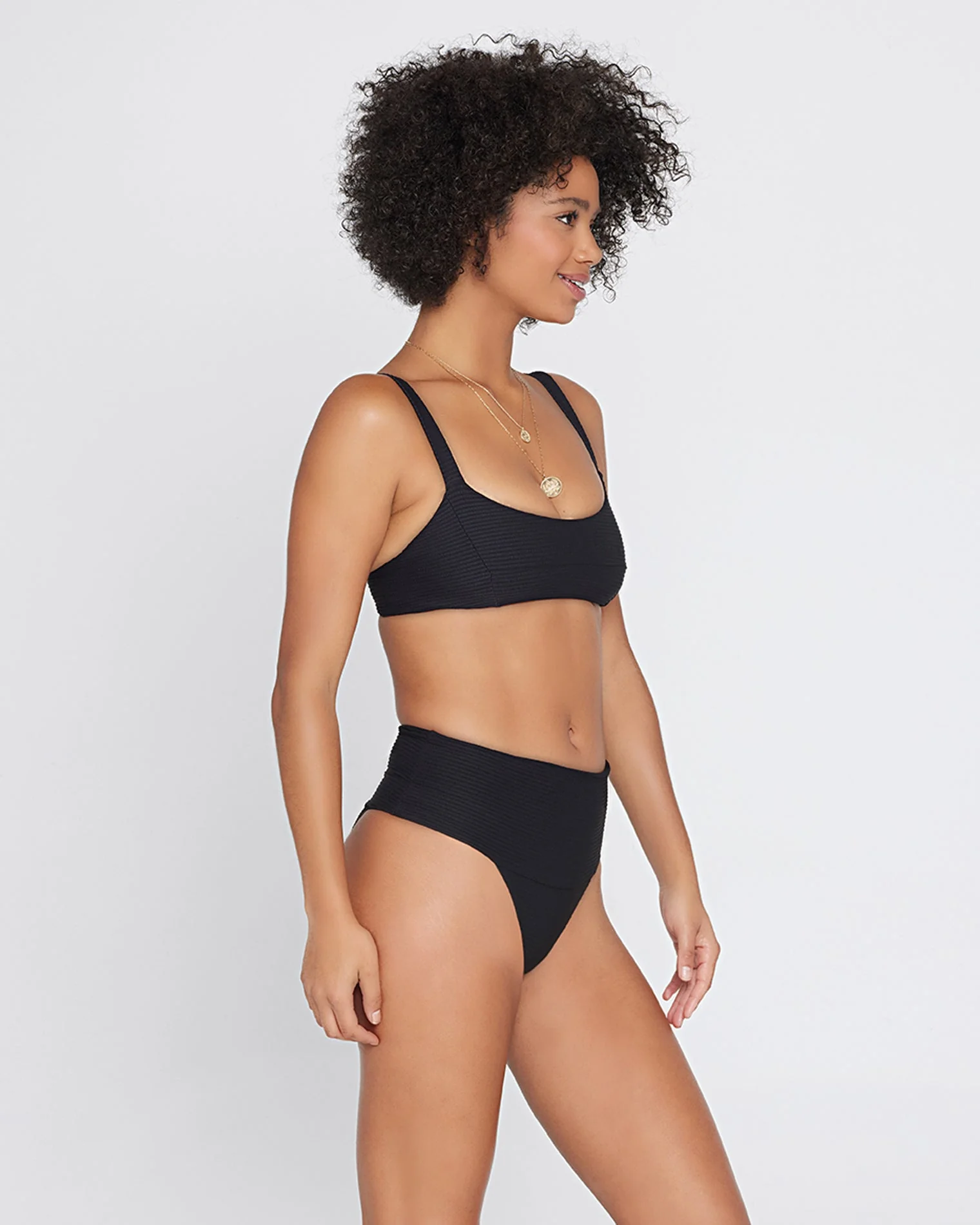 Eco Chic Repreve® Jess Bikini Top - Black - Image 3