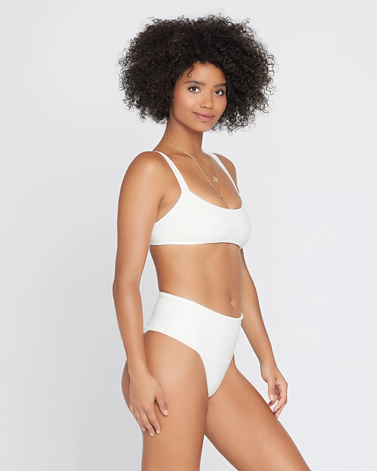 Eco Chic Repreve® Jess Bikini Top - Cream - Image 4
