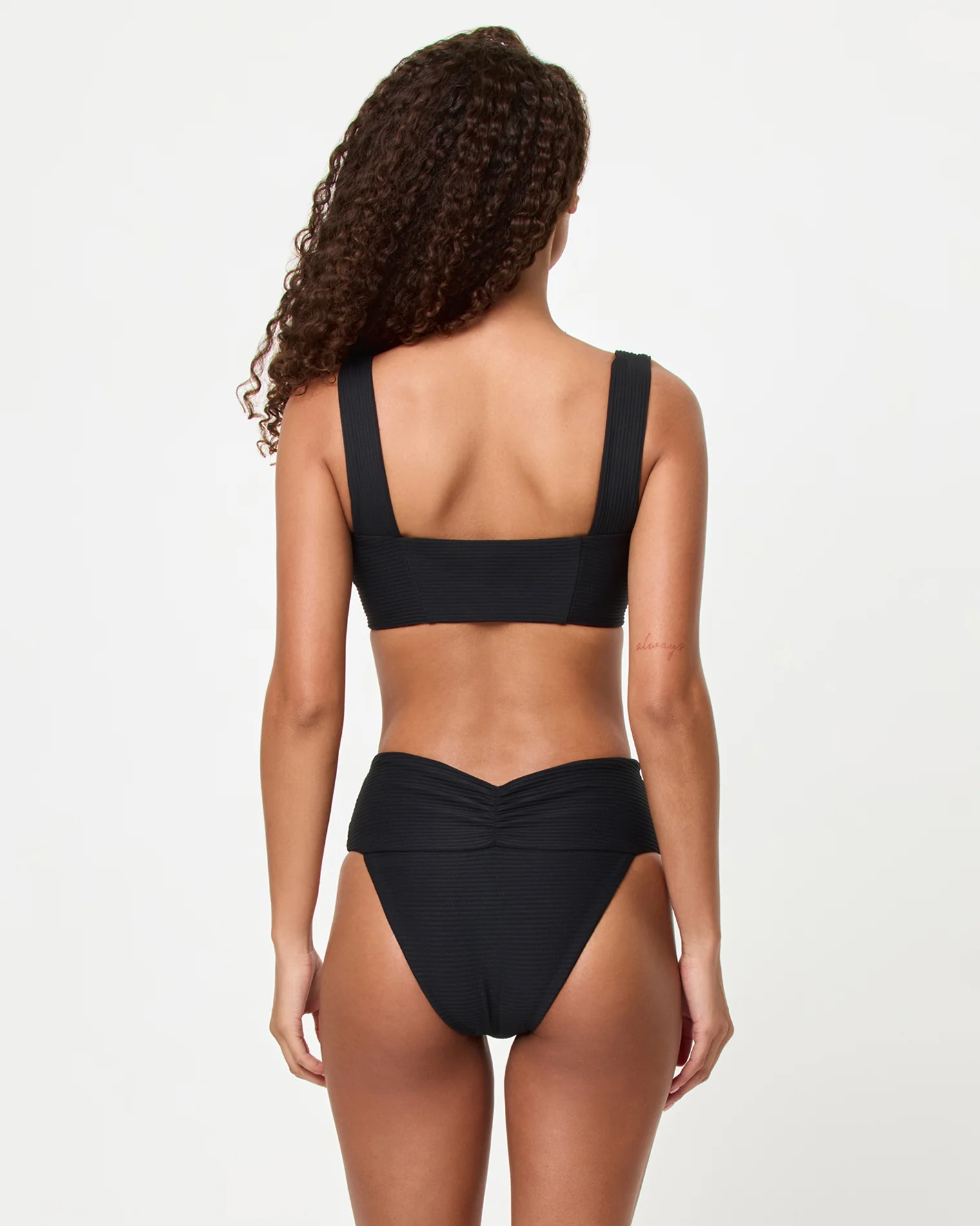 Eco Chic Repreve® Bardot Bikini Bottom - Black - Image 4