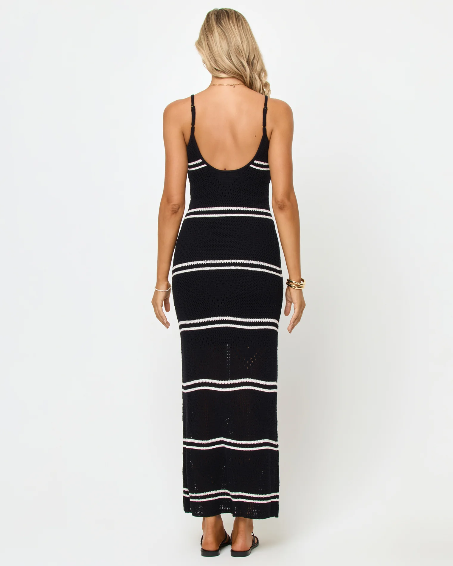 Heart To Heart Dress - Black-Cream - Image 3