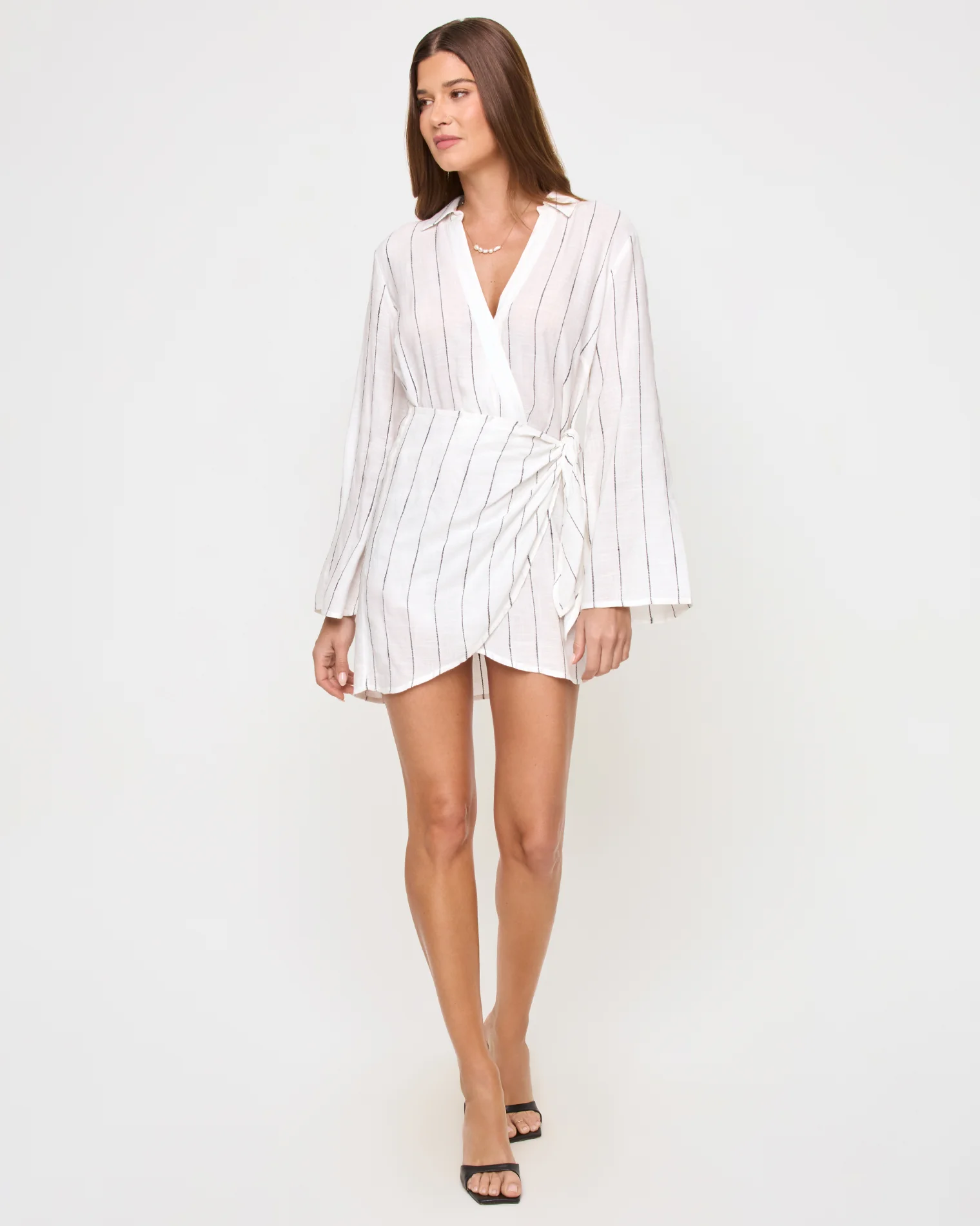 Las Palmas Dress - Fine Line Stripe - Image 5