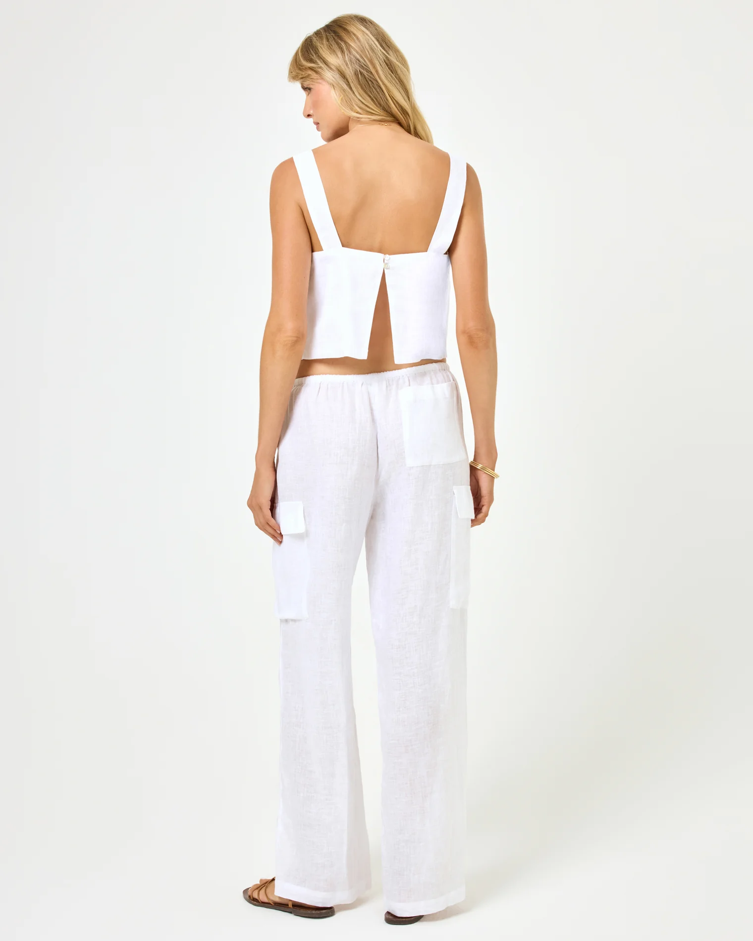 Sundown Cargo Pant - White - Image 3